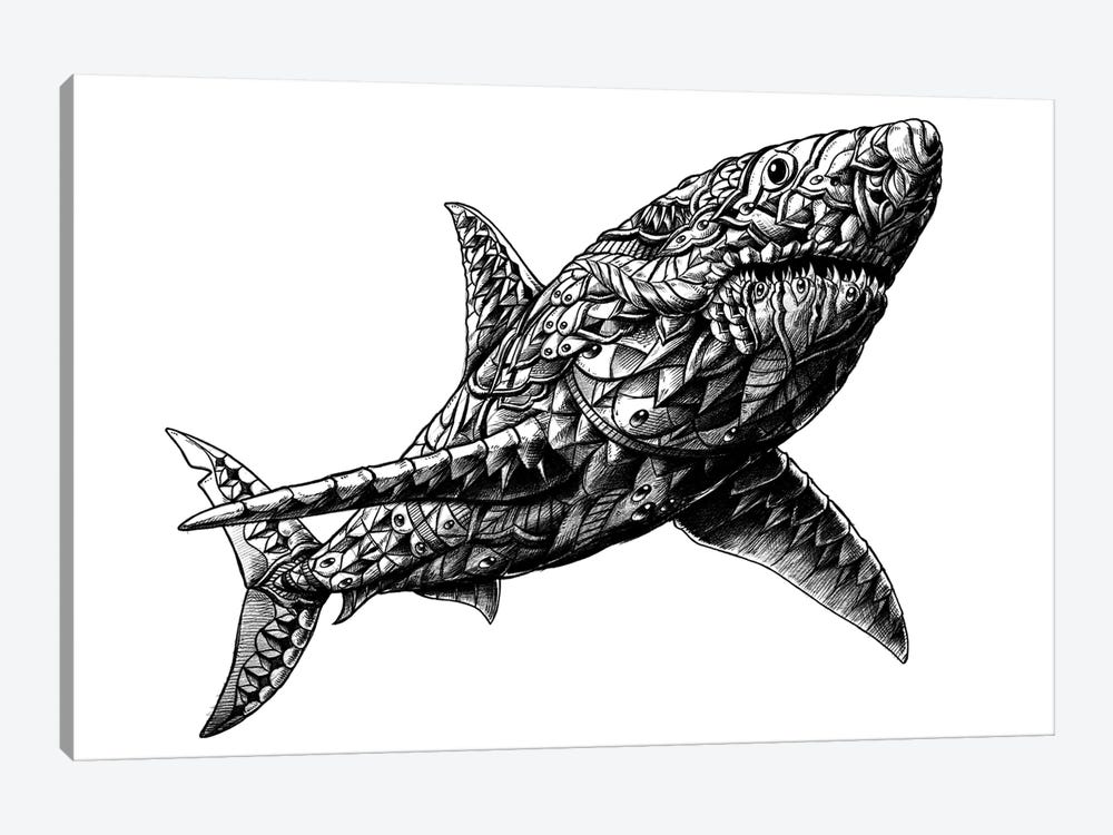 Great White Shark by Bioworkz 1-piece Canvas Artwork