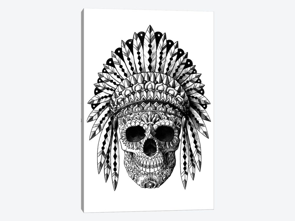 Skull Headdress by Bioworkz 1-piece Canvas Art Print