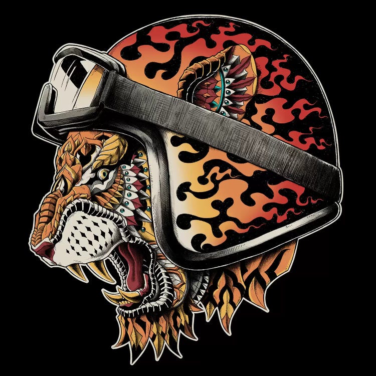 Tiger Helm In Color