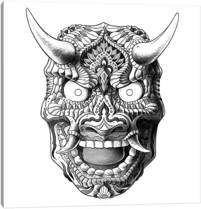 Japanese Demon Mask II Canvas Art Print - Alternative Décor