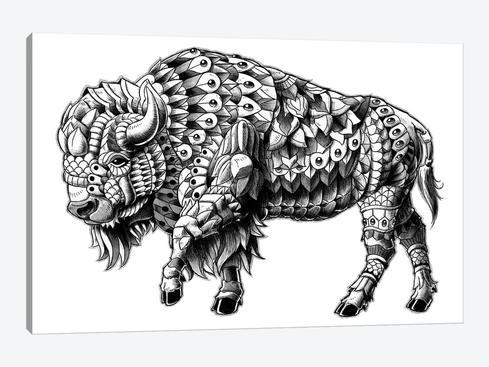 Ornate Bison by Bioworkz 1-piece Canvas Artwork