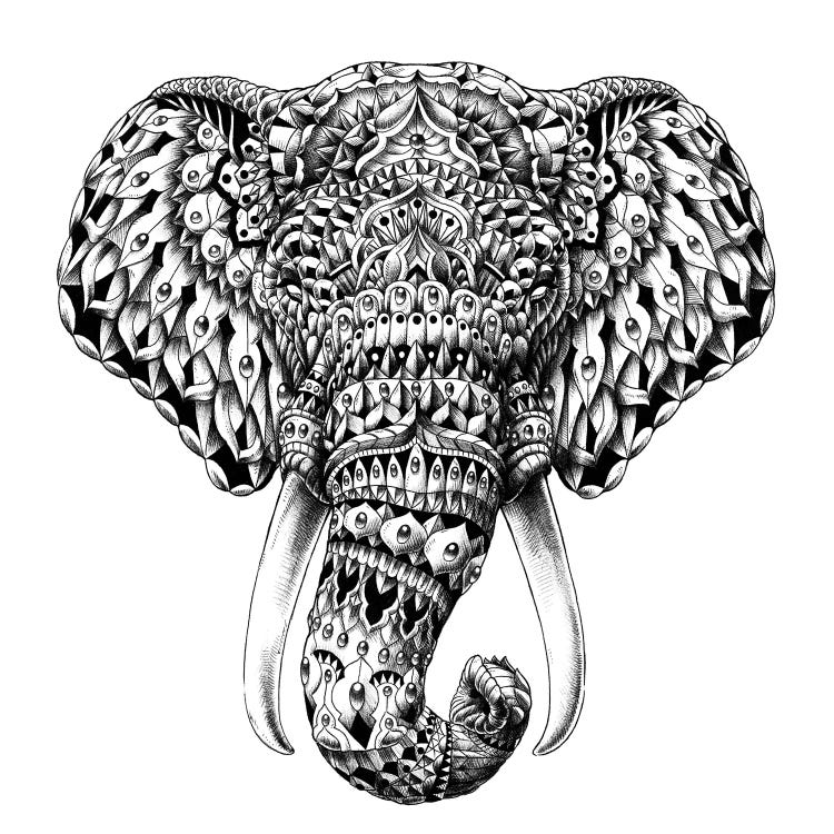 Ornate Elephant Head