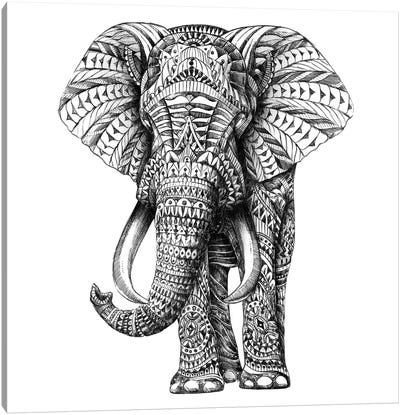 Ornate Elephant I Canvas Art Print - Elephant Art
