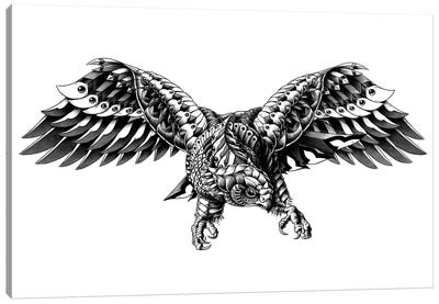 Ornate Falcon Canvas Art Print - Falcon Art