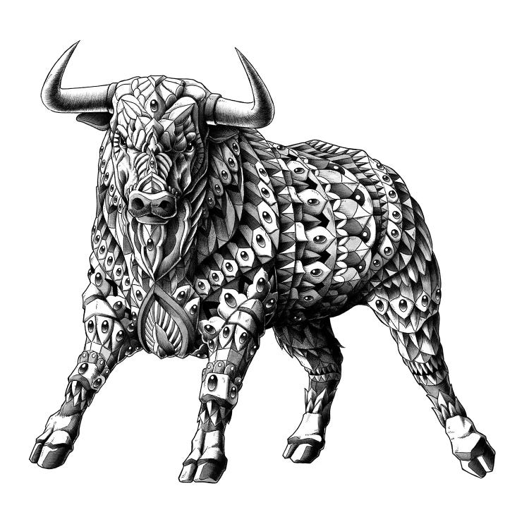 Raging Bull by Bioworkz wall art