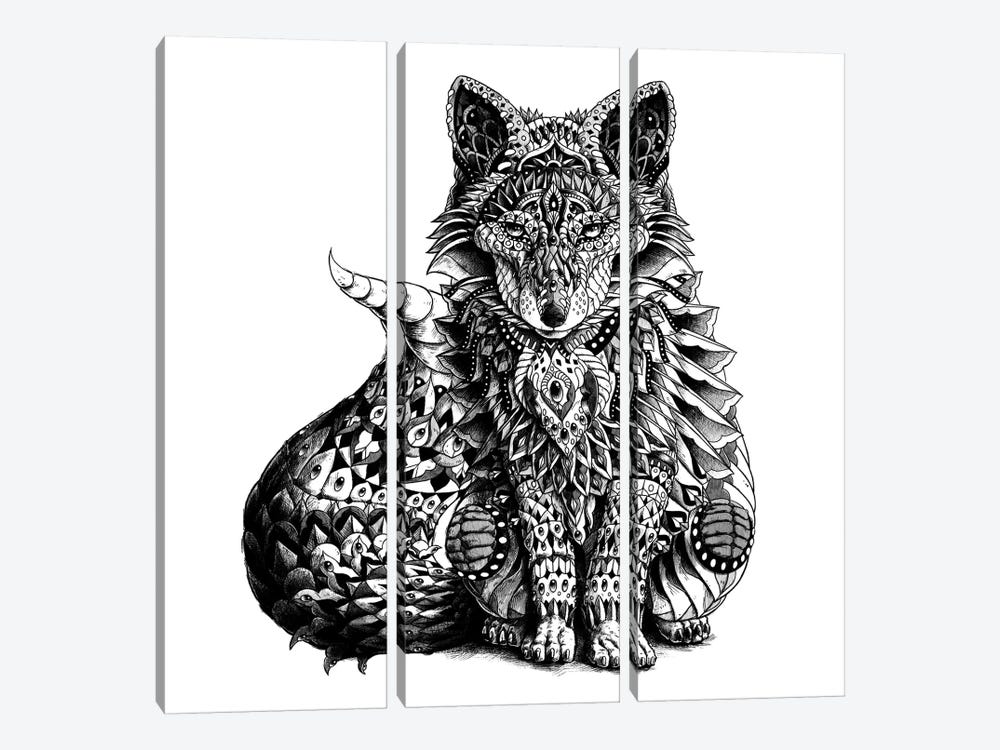 Red Fox by Bioworkz 3-piece Canvas Print