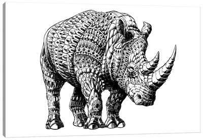 Rhino Canvas Art Print - Bioworkz