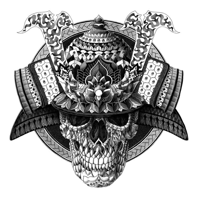 Samurai Skull by Bioworkz wall art