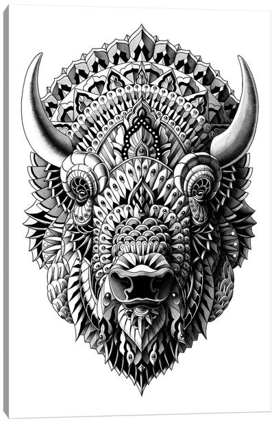Bison Canvas Art Print - Tattoo Parlor