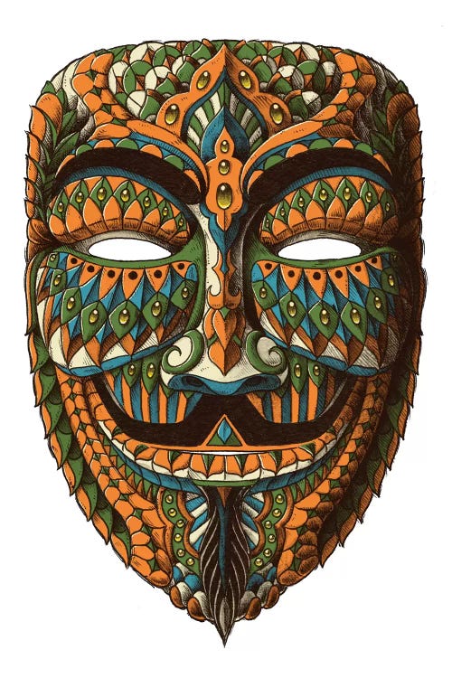 Anonymous Mask In Color II