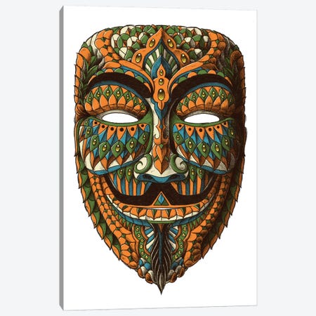 Anonymous Mask In Color II Canvas Print #BWZ42} by Bioworkz Art Print