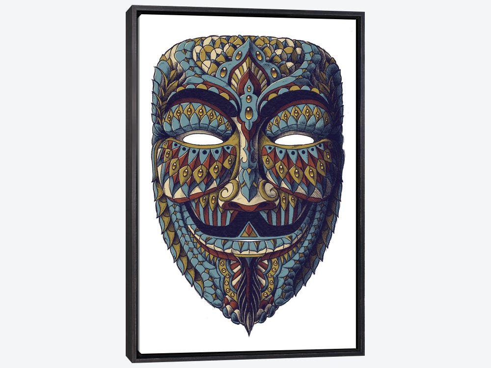 Anonymous Mask Canvas Print Wall Art by Bioworkz