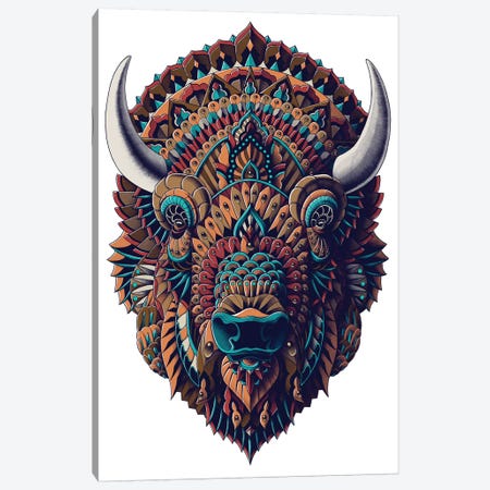 Bison In Color I Canvas Print #BWZ44} by Bioworkz Canvas Artwork