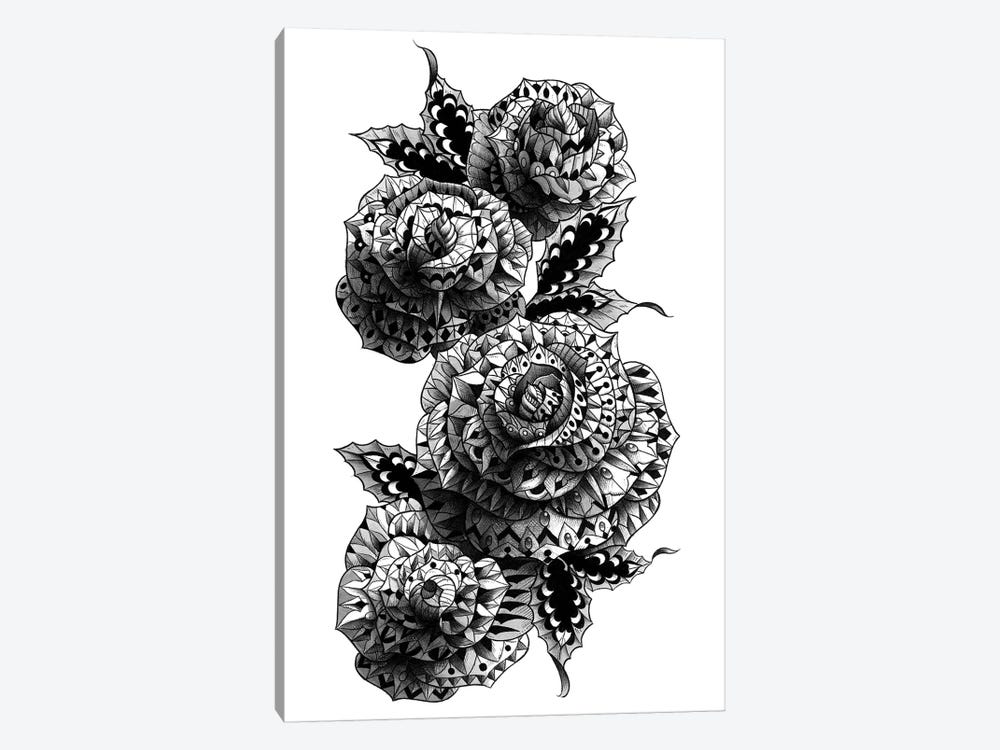 Four Roses by Bioworkz 1-piece Canvas Art Print
