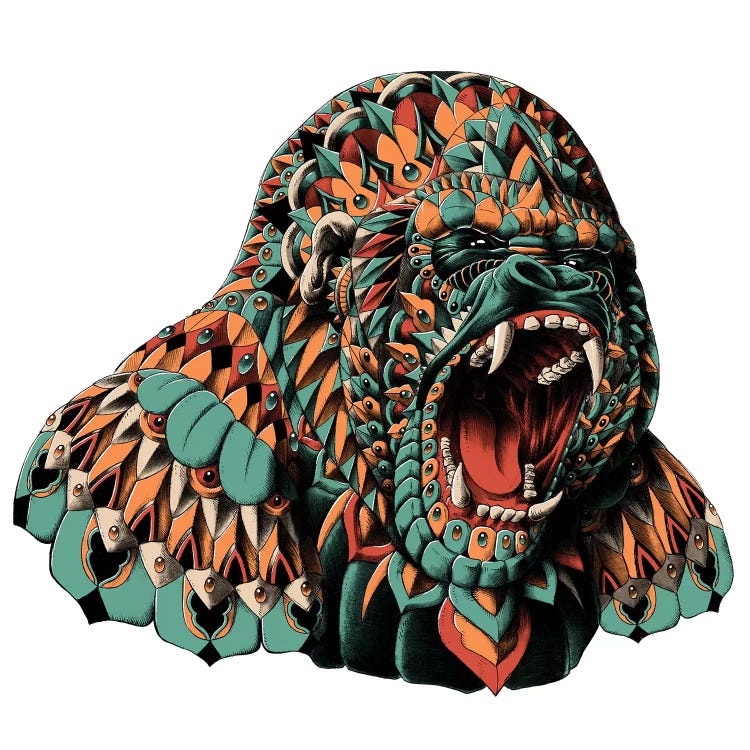 Gorilla In Color II by Bioworkz wall art