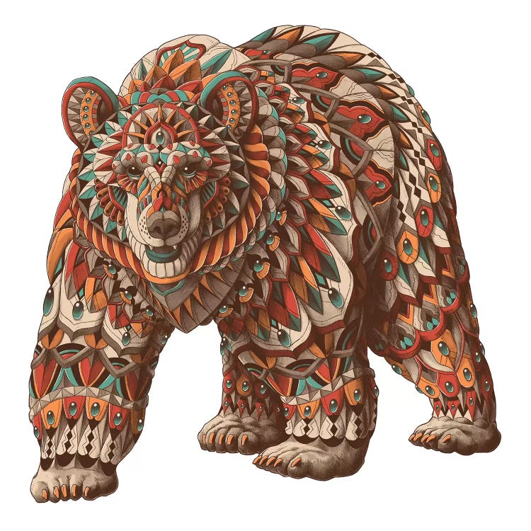 Grizzly Bear In Color I by Bioworkz wall art