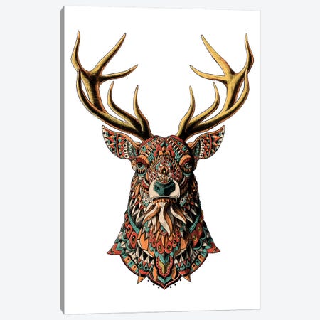 Ornate Buck In Color II Canvas Print #BWZ67} by Bioworkz Canvas Wall Art