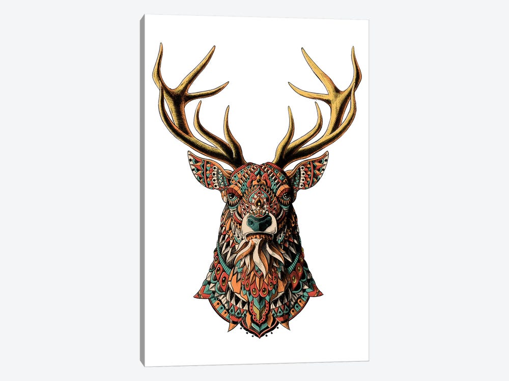 Ornate Buck In Color II by Bioworkz 1-piece Canvas Wall Art