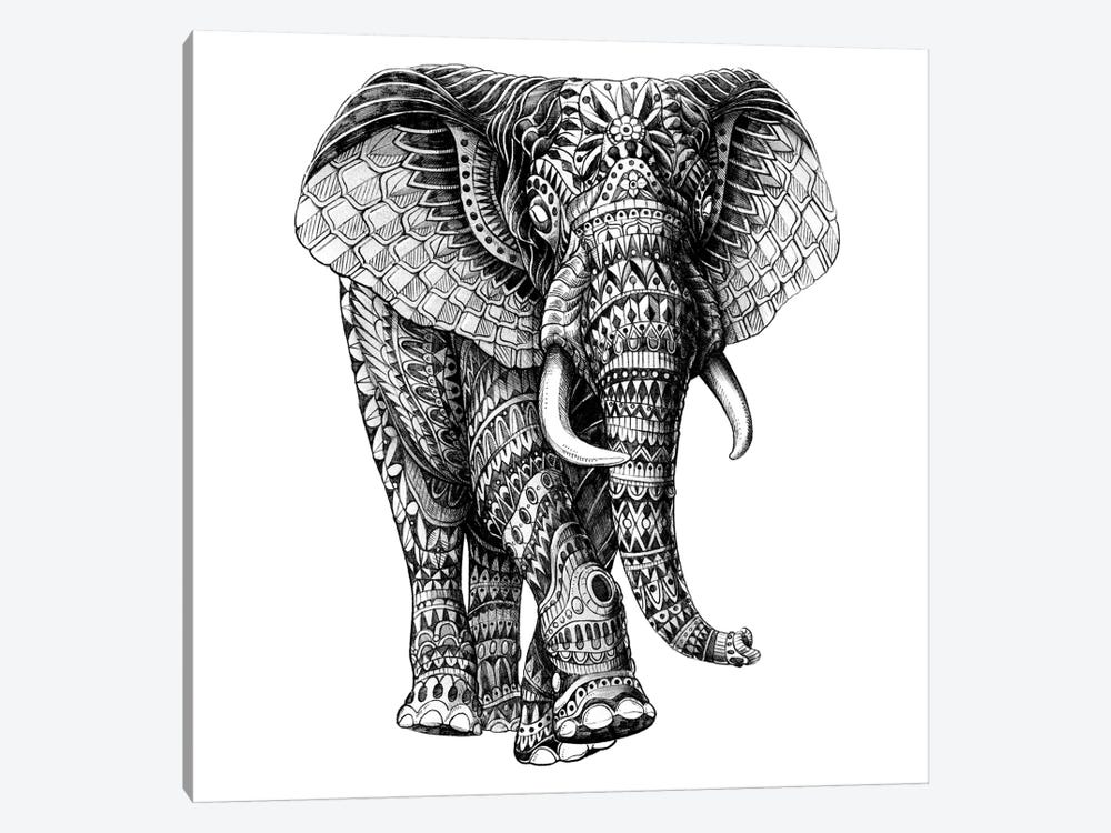 Ornate Elephant III by Bioworkz 1-piece Canvas Artwork