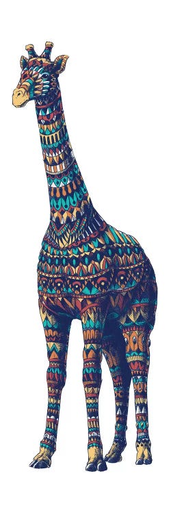 Ornate Giraffe In Color I