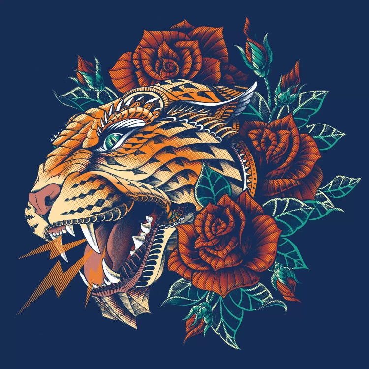 Ornate Leopard In Color I