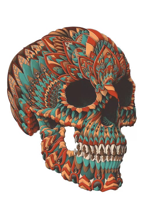 Ornate Skull In Color II