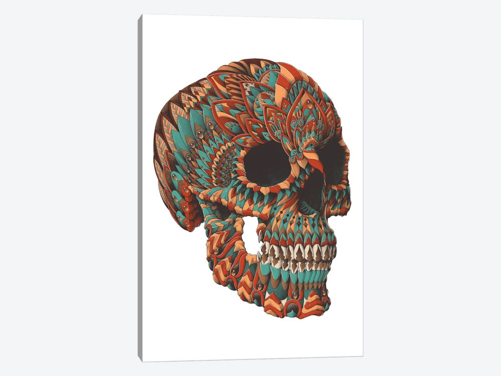 Ornate Skull In Color II by Bioworkz 1-piece Art Print