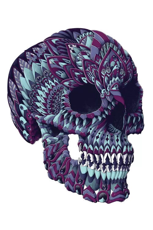 Ornate Skull In Color III