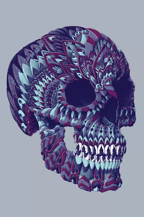 Ornate Skull In Color IV