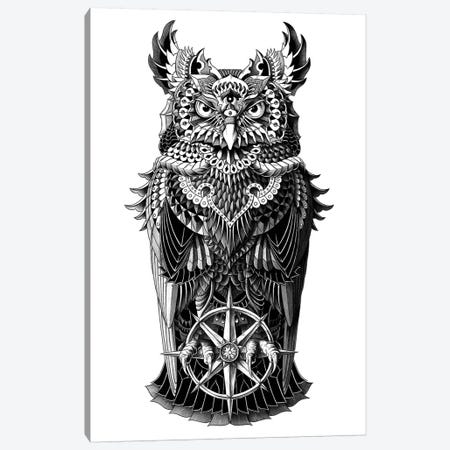 Grand Horned Owl Canvas Print #BWZ9} by Bioworkz Canvas Art