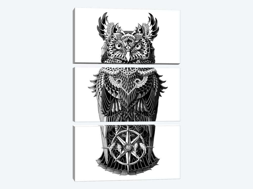 Grand Horned Owl by Bioworkz 3-piece Canvas Art