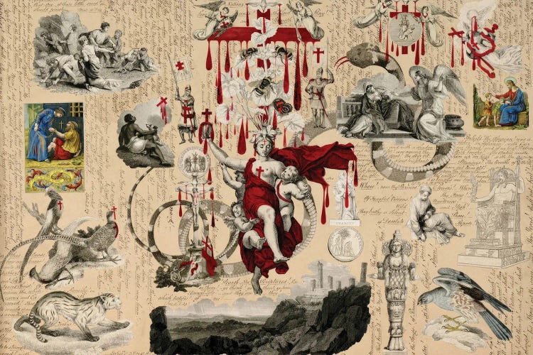 Blood Collage XXVIII