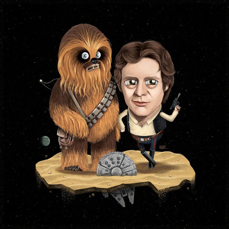 Lil' Chewie & Han Solo - Star Wars