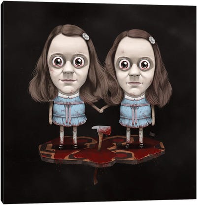 Lil' Grady Twins - The Shining Canvas Art Print - Gülce Baycık