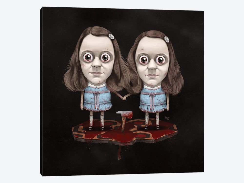 Lil' Grady Twins - The Shining by Gülce Baycık 1-piece Canvas Print