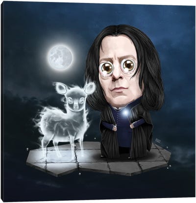 Lil' Snape - Harry Potter Canvas Art Print - Gülce Baycık