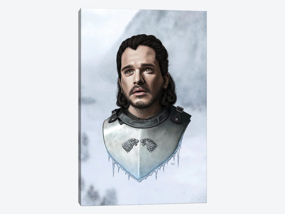Jon Snow - Game Of Thrones by Gülce Baycık 1-piece Canvas Art Print