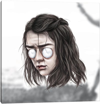 Lil' Arya - Game Of Thrones Canvas Art Print - Arya Stark