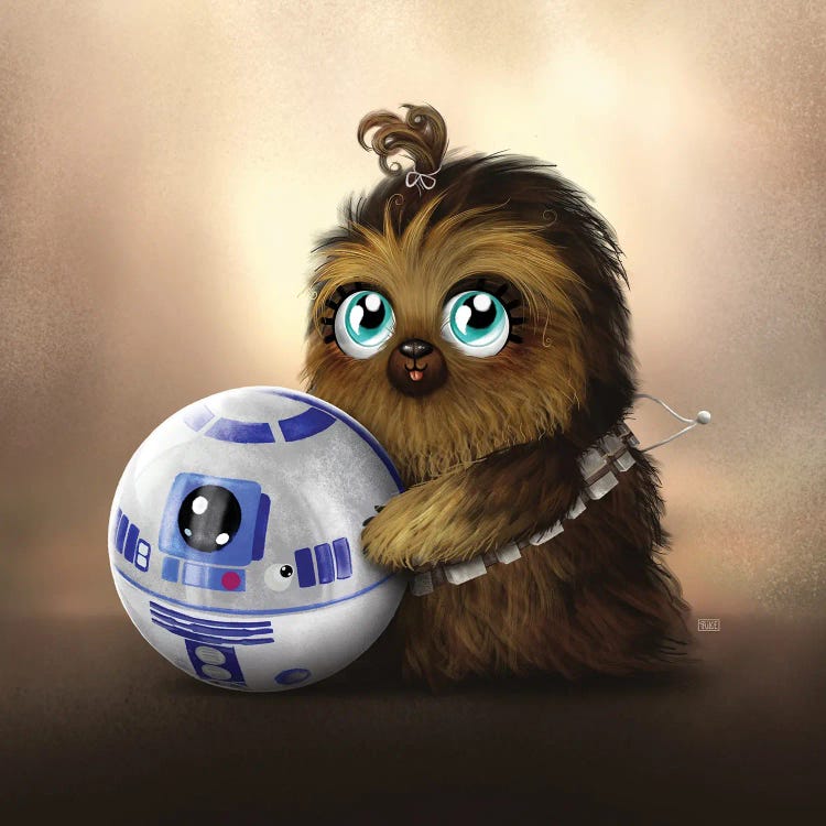 Lil' Baby R2D2 & Chewie - Star Wars