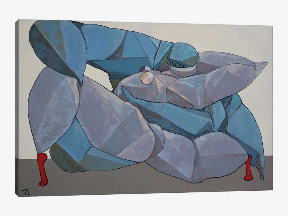 Lovers In Blue by Ta Byrne 1-piece Art Print