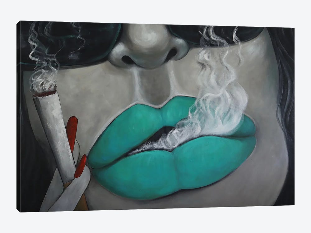 Lips by Ta Byrne 1-piece Canvas Wall Art