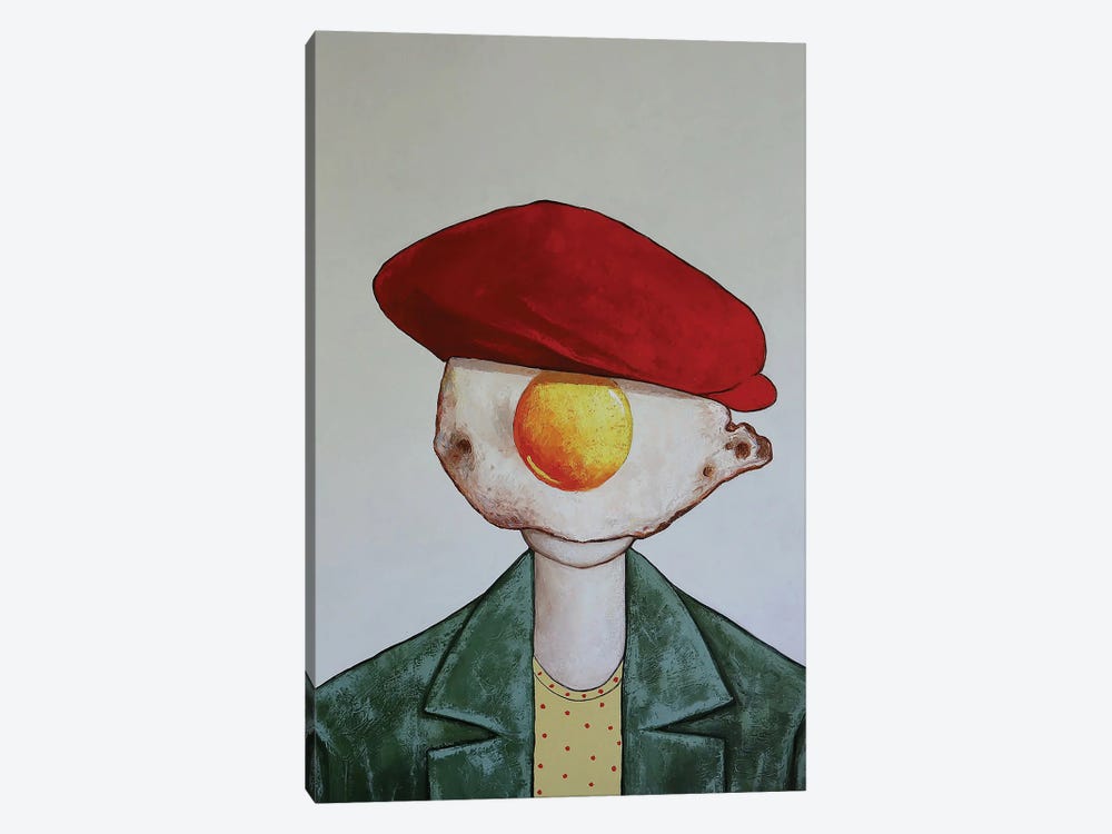 Egg Boy In Red Hat by Ta Byrne 1-piece Canvas Artwork