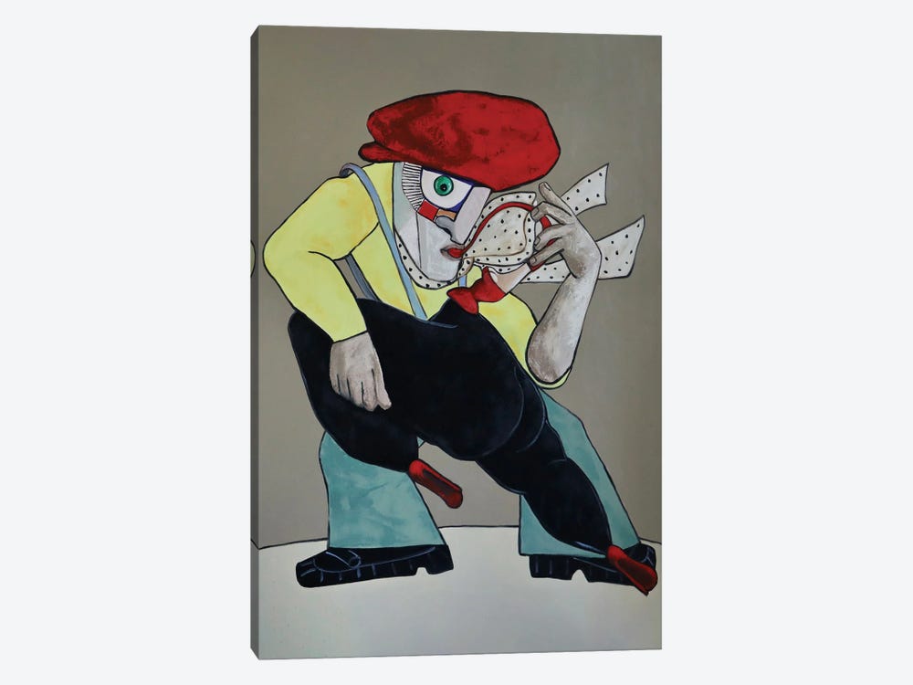 Playing The Sax by Ta Byrne 1-piece Canvas Wall Art