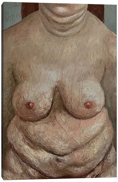 Nude Woman Canvas Art Print - Ta Byrne