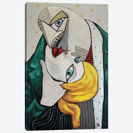 A Passionate Embrace Canvas Print #BYN45} by Ta Byrne Art Print