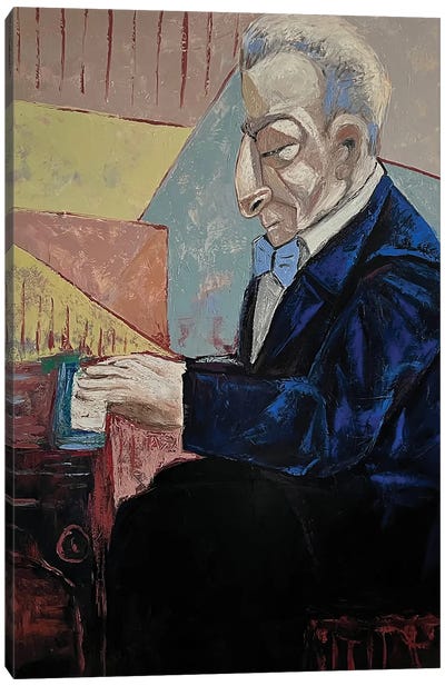 The Pianist Canvas Art Print - Cubism Art
