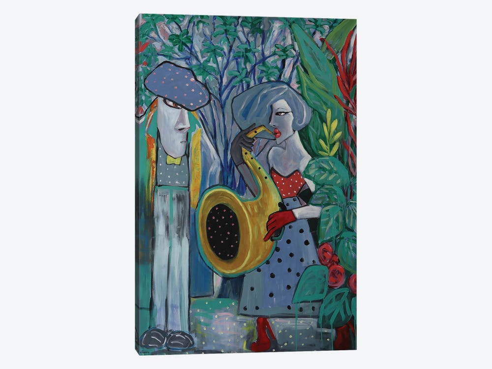Jazz In The Garden by Ta Byrne 1-piece Canvas Artwork