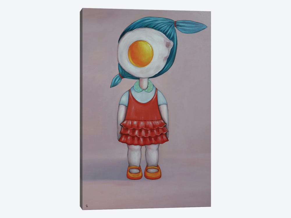Cute Egg Girl by Ta Byrne 1-piece Art Print