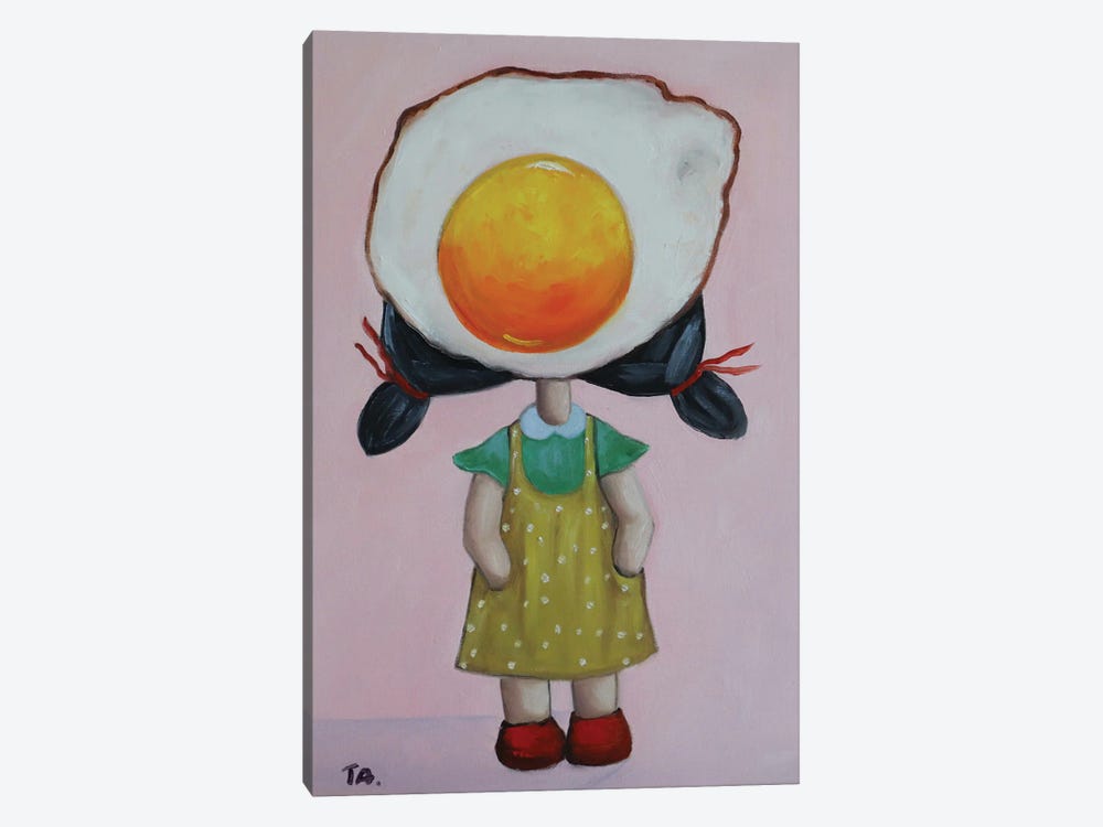 Cute Little Egg Girl by Ta Byrne 1-piece Canvas Art