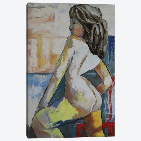 Nude Lady Canvas Print #BYN84} by Ta Byrne Art Print